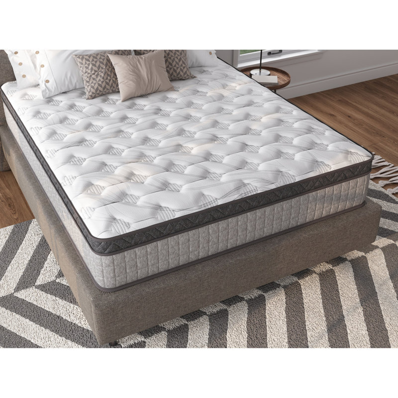 Matelas en gel rafraîchissant pour grand lit de 10 po, offrant un soulagement et une isolation des mouvements pour un sommeil confortable et confortable