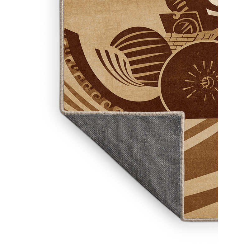 Tapis moelleux moelleux Duran, 7 x 9