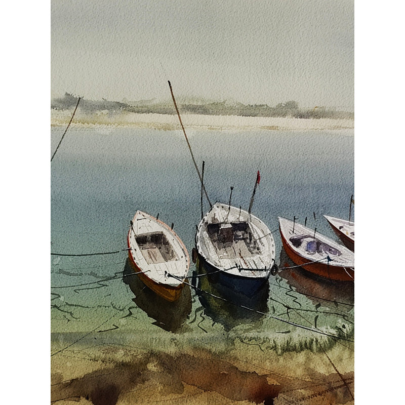 Varanasi, bateaux à main pour touriste | Art esthétique | Achintya Hazra