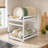 2-Tier Pull-Out Dish Drying Rack with Removable Drain Tray-134319618