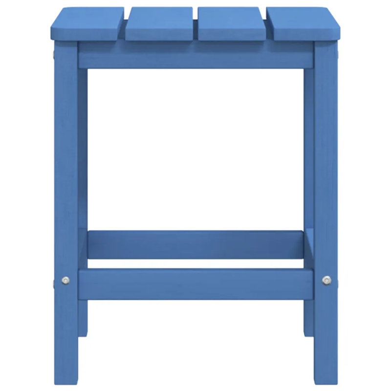 Raunds Square Outdoor Side Table - 38 cm W 38 cm D, Blue