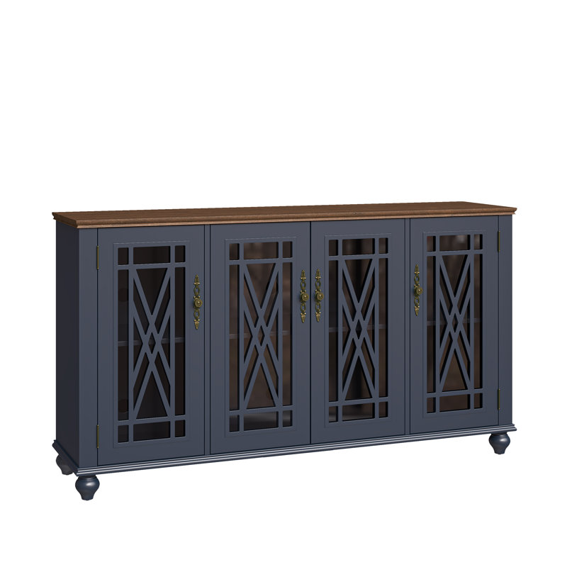 Buffet de 63 po de largeur Antun, Marine