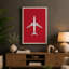 Overhead Aircraft Minimalist - Wrapped Canvas-951052799-951052769