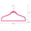  Paquet de 25 cintres pour enfants en velours rose-72252408