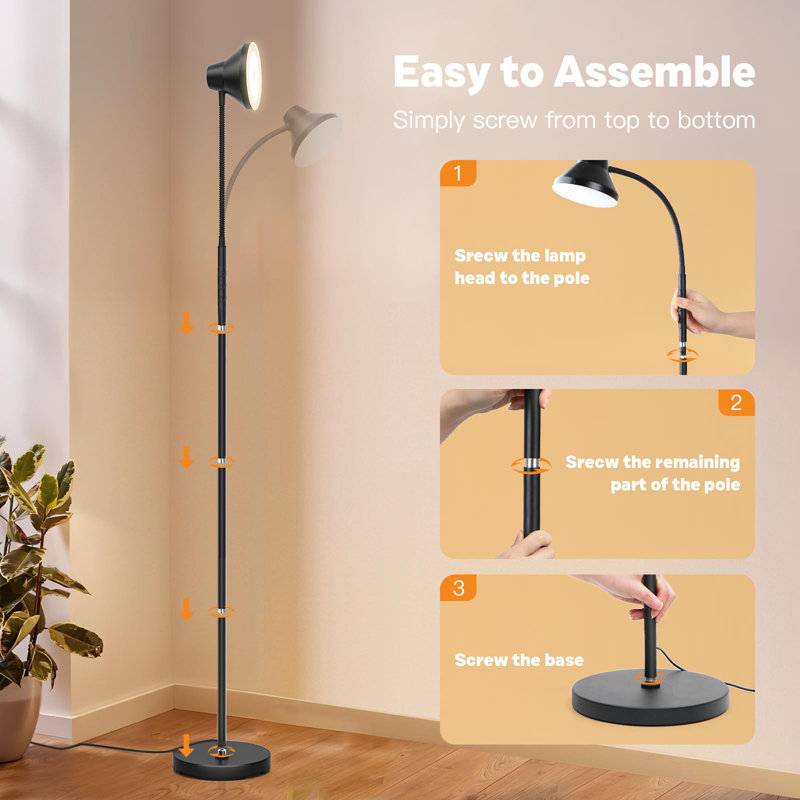 Lampe sur pied DEL 67,72 po Flagstaff