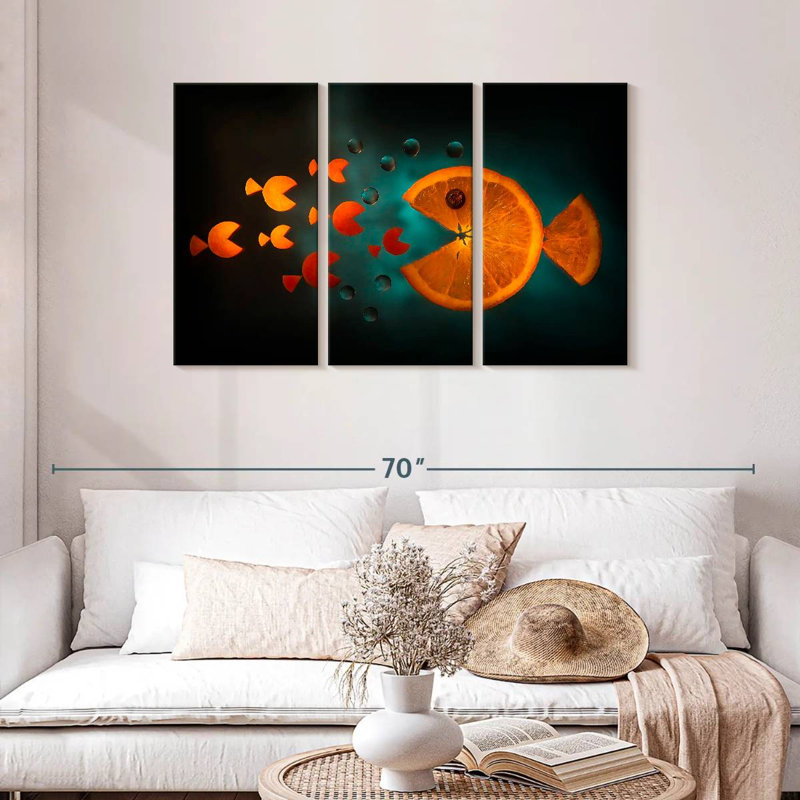 Orange Fish, 20" H x 33" W