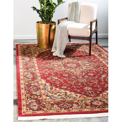 Tapis traditionnel Azar couleur merlot
