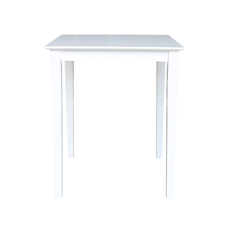 Calumet Heimann Solid Wood Dining Table, 36'' H x 30" W x 30" L, White