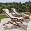 Chaise longue pliante avec coussin Suzetta