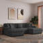 Milbrey 3 - Piece Corduroy Modular Sectional Sofa