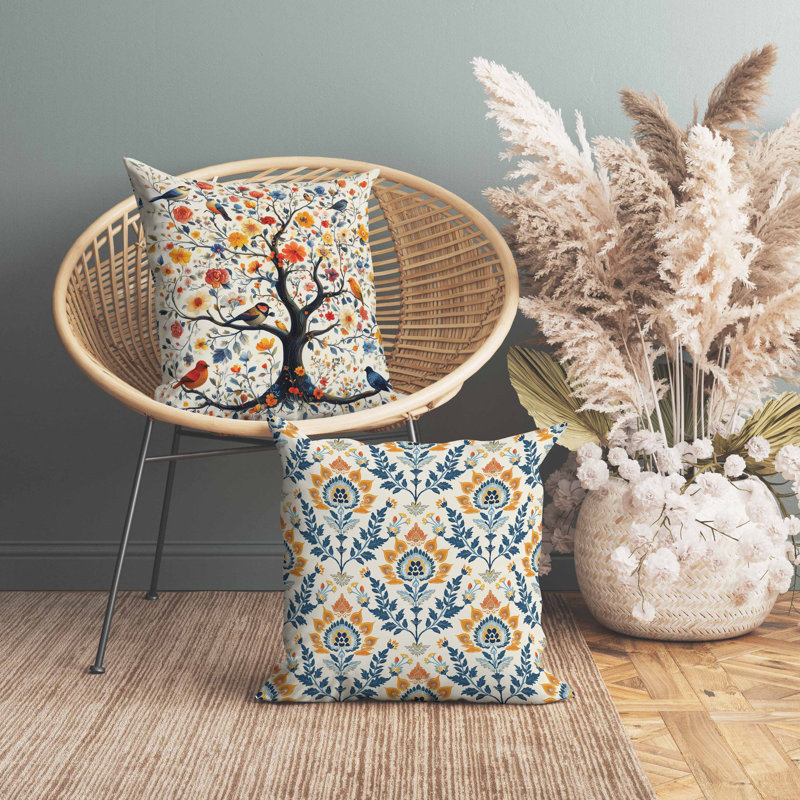 Coussin Thousands Flower Tree, Carré 16 po