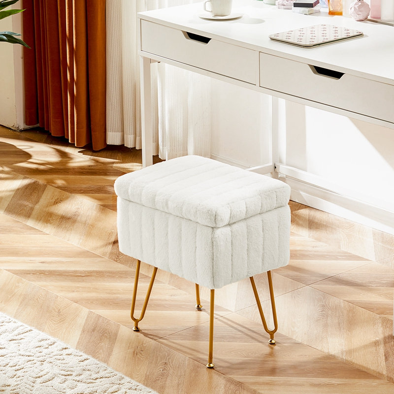 Tabouret d'appoint Benches, Blanc