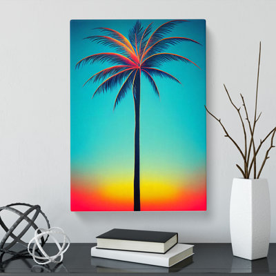 CAN-V0523-1679X Painted Palm Tree Vol.2 - Wrapped Canvas Print