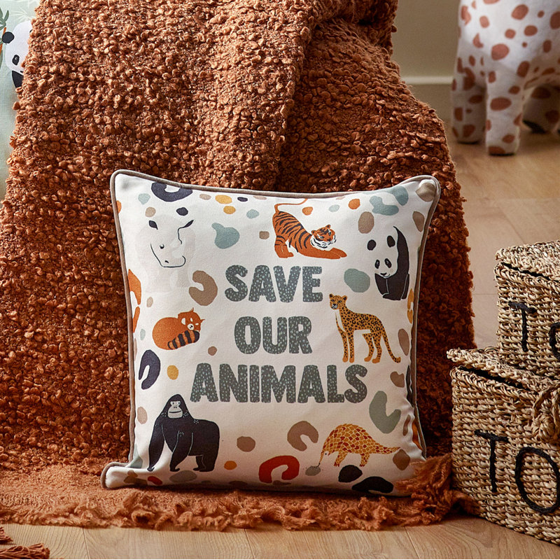 Blue Square Throw Cushion