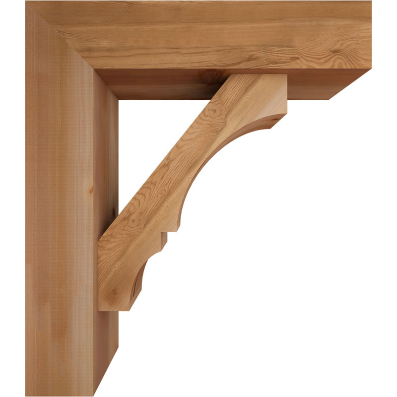 Support de bloc Balboa avec entretoise décalée, 32 x 28, Cèdre rouge occidental de l 7 1/2 po (lisse)