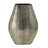 9.5X5.5X12" Aluminum Layered Chisel Oval Vase