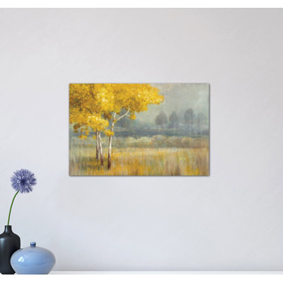 «Yellow Landscape» par Danhui Nai - reproduction d'art sur toile tendue