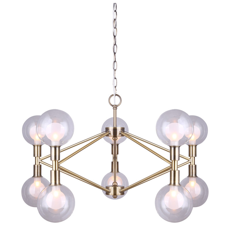 Lustre géométrique à 10 lumières Yosman