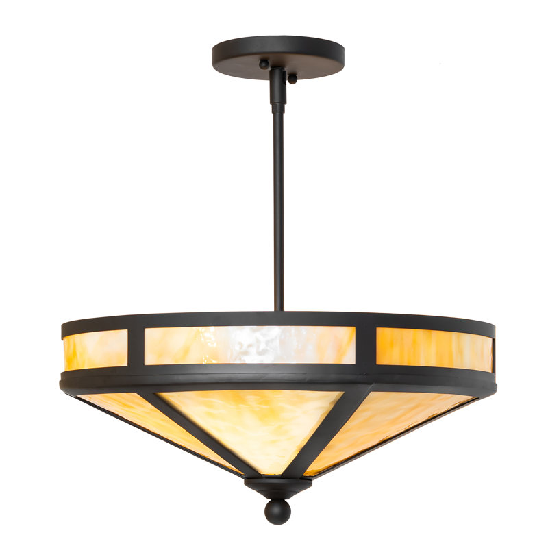 16" Wide Craftsman Prime Semi-Flushmount