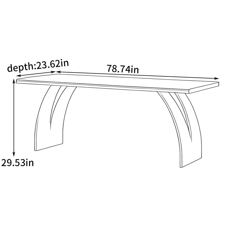 Bureau d'apprentissage et banc de travail, H 29,53 po x l 78,74 po x P 23,62 po