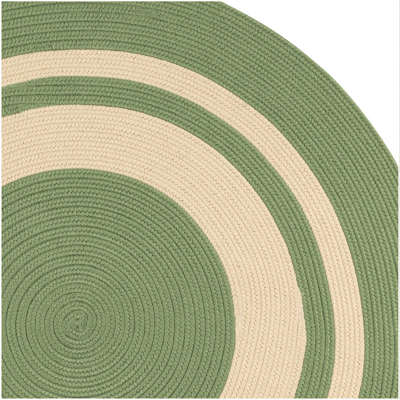 Tapis intérieur / extérieur Don - vert mousse, Rond 7 pi