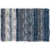 Tapis rayé bleu marine