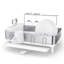 Simplehuman Kitchen Dish Drying Rack With Swivel Spout, Fingerprint-Proof Stainless Steel Frame