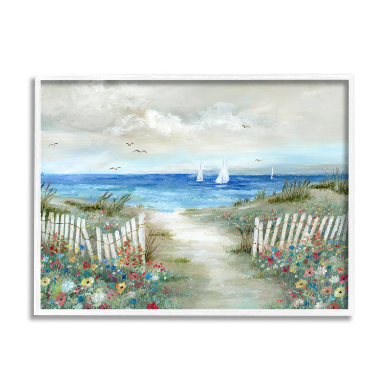 Bienvenue dans la cuisine Pie-ao-763 au four, H 16 po x l 20 po x P 1,5 po, Giclée encadrée blanc bord de mer