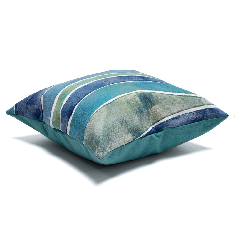 Visions III Waves Indoor/Outdoor Lumbar Pillow