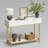43.3" Wide Modern Console Table with Fluted Drawer Fronts, Wooden Sofa Table with 2 Drawers, Entryway Table for Hallway & Behind-Couch Storage-906921165