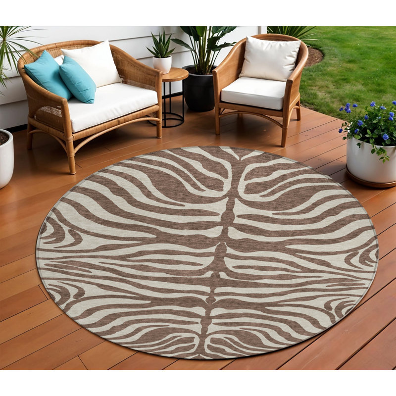 Tapis d'intérieur rond 8 po