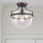 Saini Glass Semi Flush Mount
