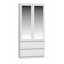 Jenness 2 Door Solid + Manufactured Wood Wardrobe