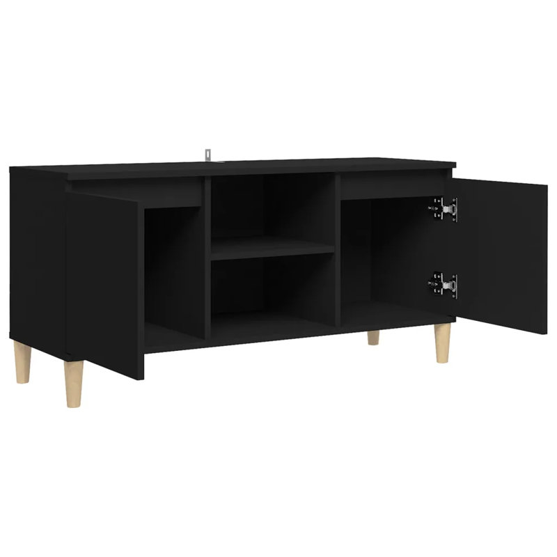 Kaj TV Stand for TVs up to 43", Black/Oak