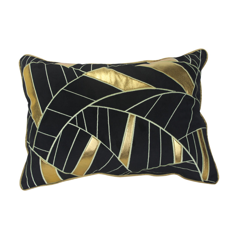 Housse de coussin lombaire velours brodé Veale