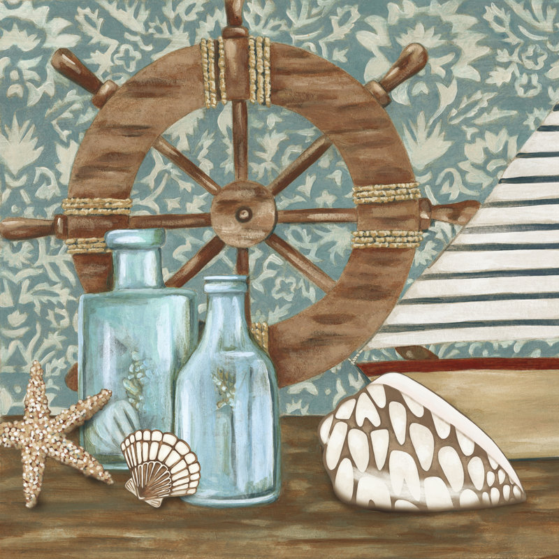Nautical Collection I On Canvas by Chariklia Zarris Painting