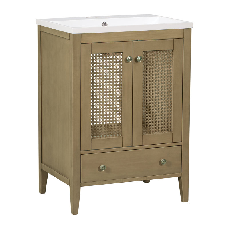 Meuble-lavabo 24 po avec lavabo en céramique