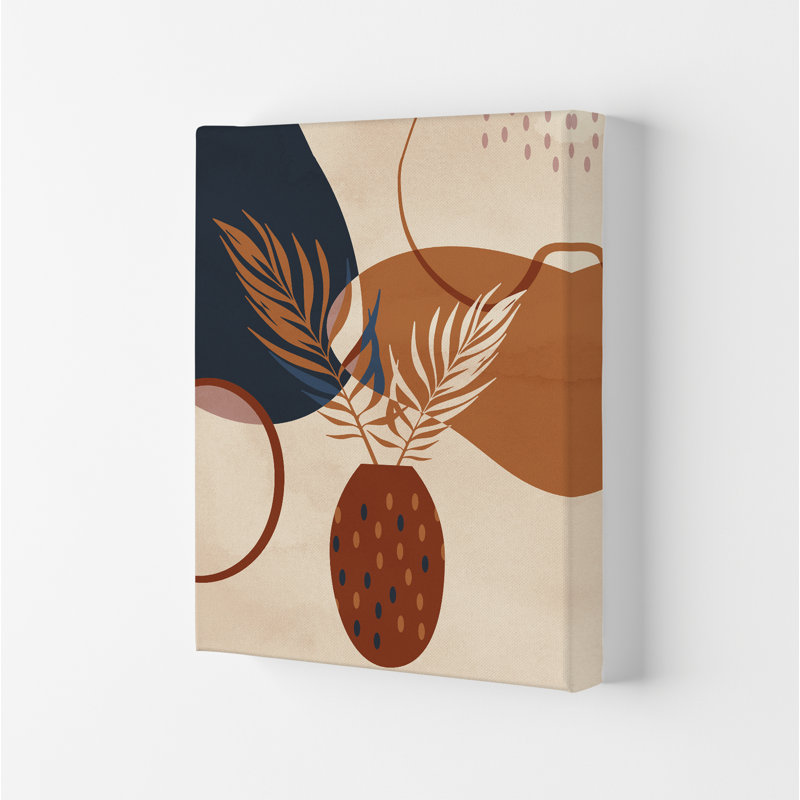 Mid Century Vase - Print, No Framed, 42cm H x 30cm W x 1cm D