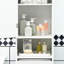 Tall Bathroom Storage - Slim Linen Cabinet With Open Shelf, Drawer, Recessed Doors & Adjustable Shelves In White Shelves,