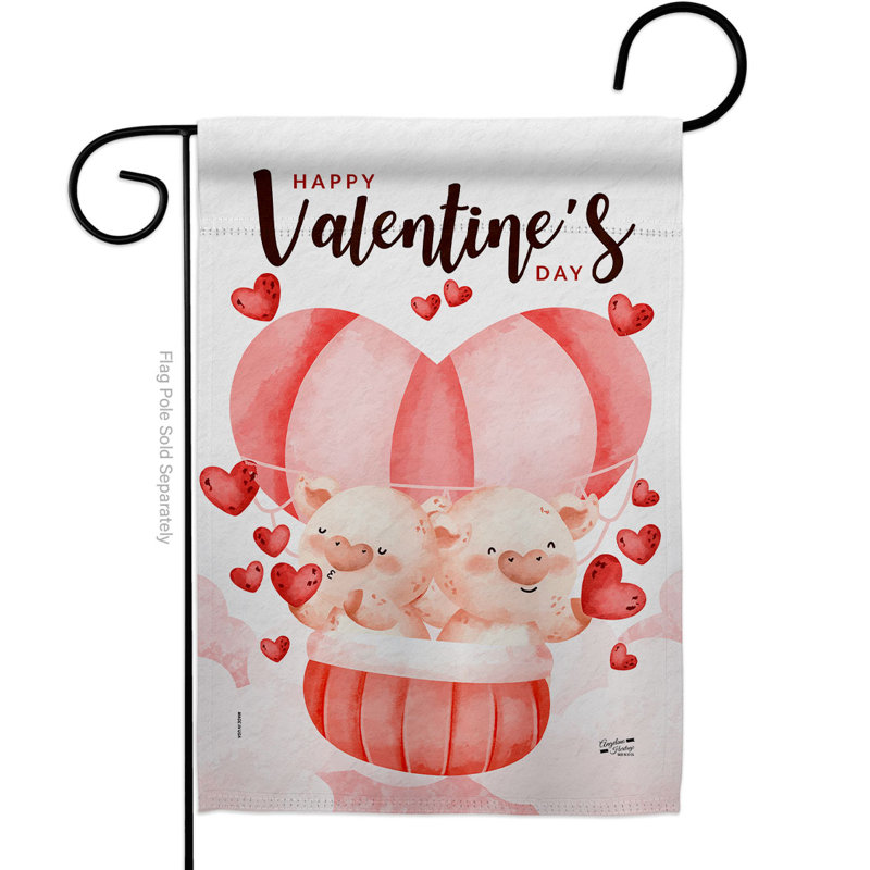 Alyannah Double Sided Polyester Valentine's Day, 18.5'' H x 13'' W