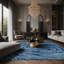 Tapis gris soyeux et moelleux-2115618173