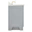 Meuble-lavabo simple 55 po en bois massif gris Freitas avec plateau en quartz blanc pur 1,5 po, évier central ovale-421849345-489904031-421849344