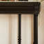 Console rectangulaire en bois massif noir-642326677