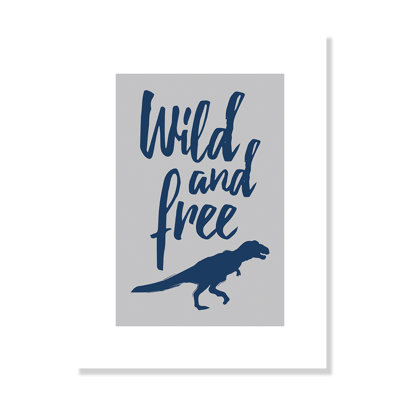 Rolled Wild Dinosaur Paper Print