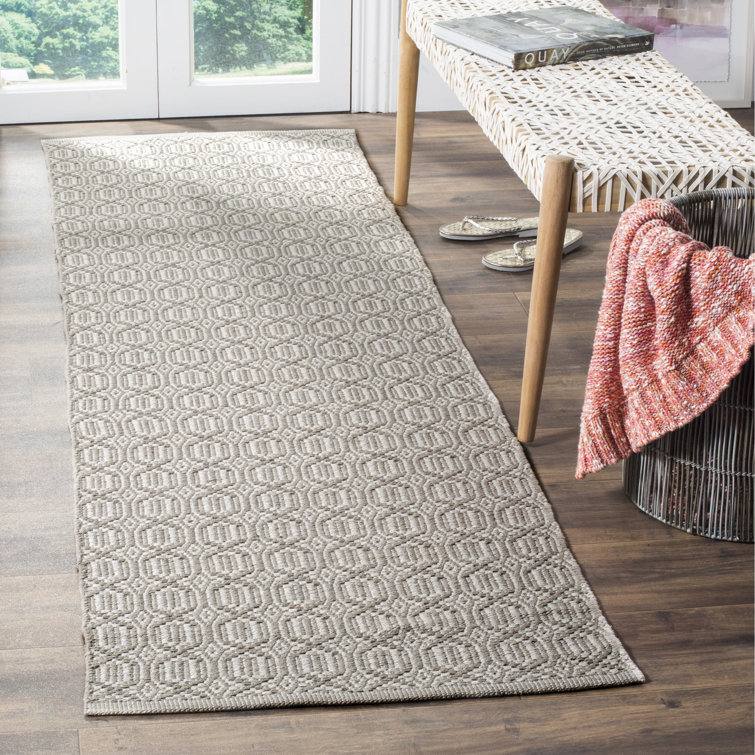 Bester Hand Woven Cotton Geometric Rug