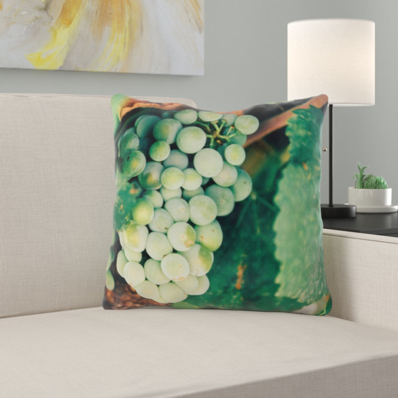 Coussin décoratif raisins