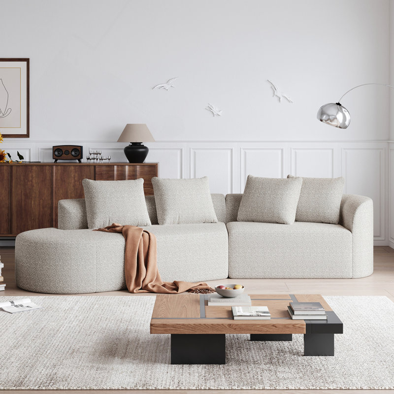 Canapé modulaire surdimensionné et rembourré Modern, 2, Kaki