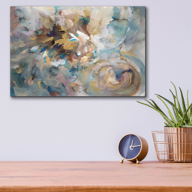 Art mural en verre «Gale» par Danhui Nai, H 12 po x l 16 po x P 0,13 po