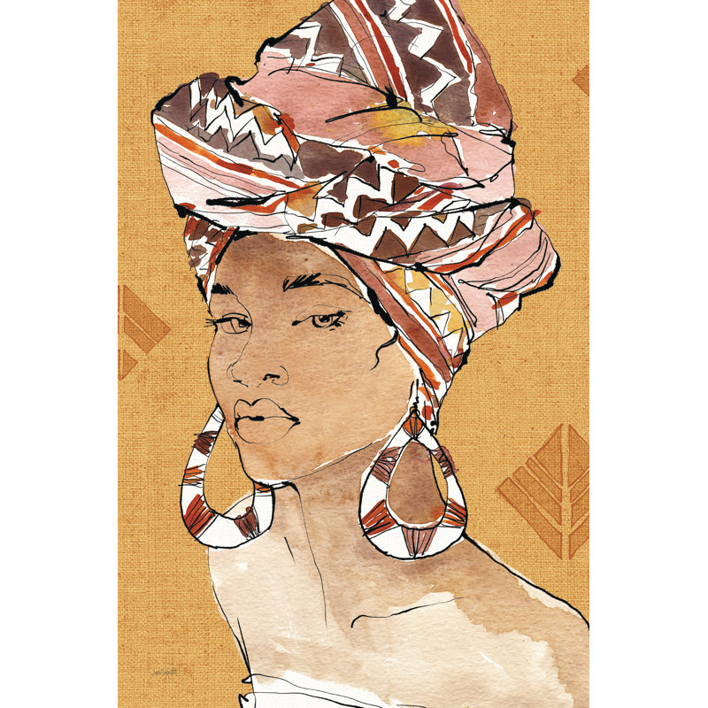 African Flair VI Warm by Anne Tavoletti - Graphic Art, Wrapped Canvas, 122 cm H x 81 cm W