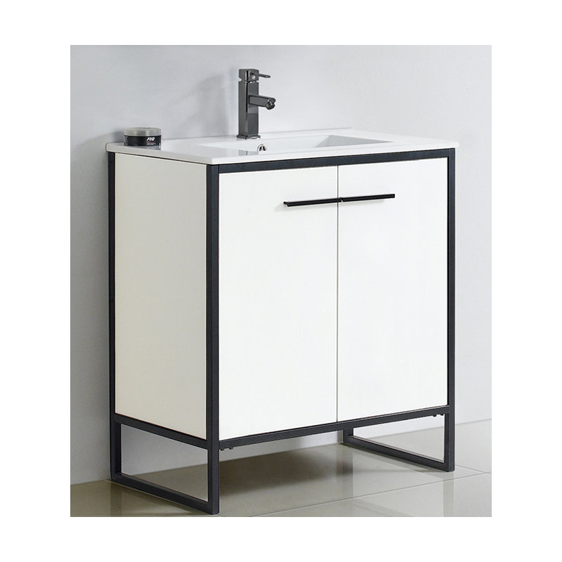 Meuble-lavabo simple 30 po Saray, Blanc